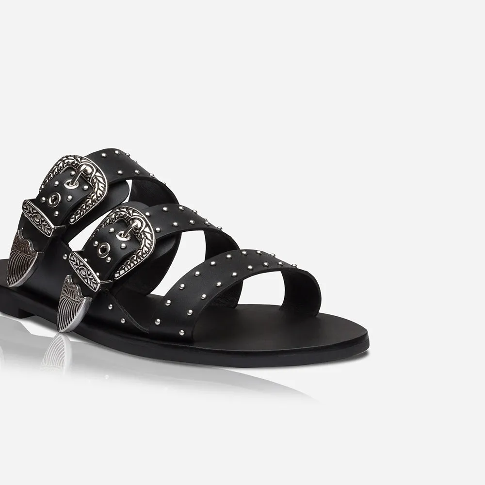 Eastwood Stud Slide Black/Silver