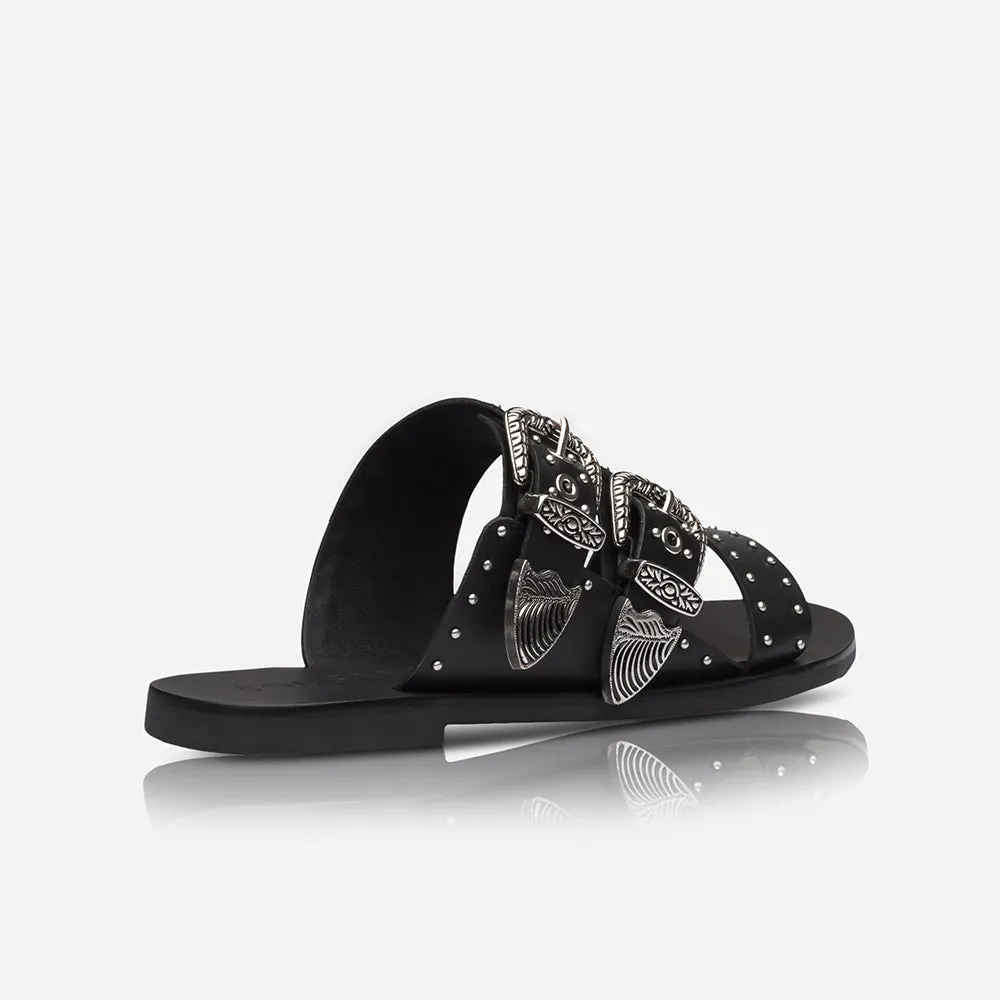 Eastwood Stud Slide Black/Silver