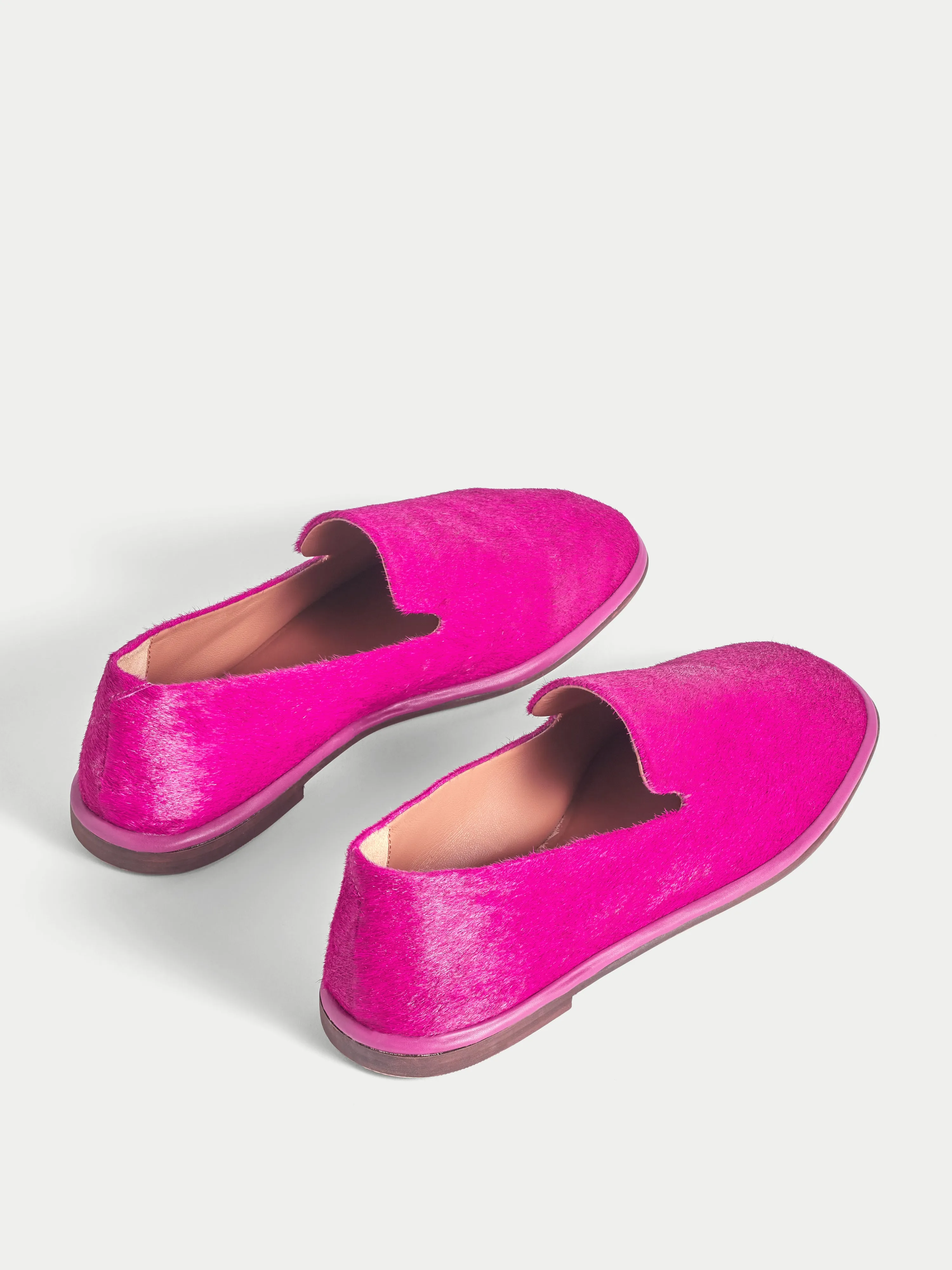 Elie Calf Hair Leather Loafer | Pink