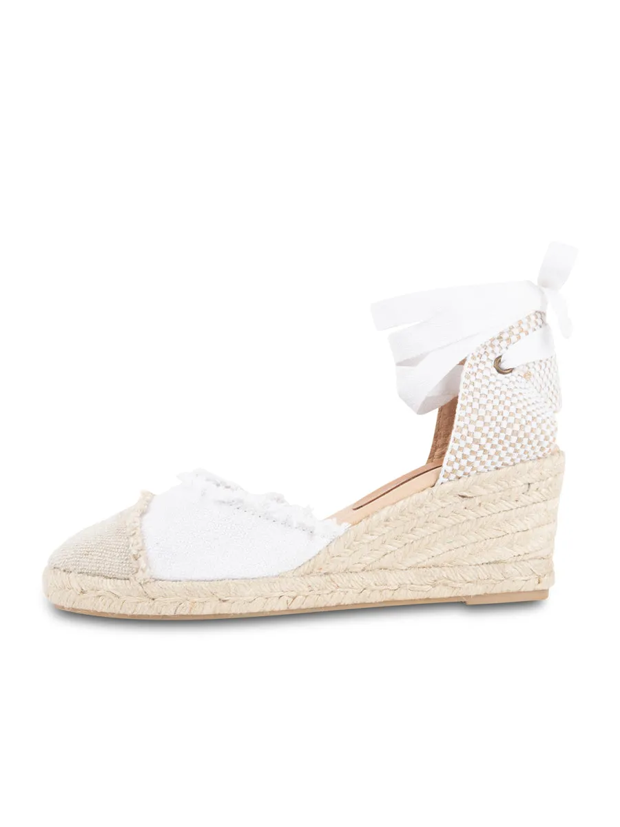 Elle Cap Toe Lace Up Espadrille