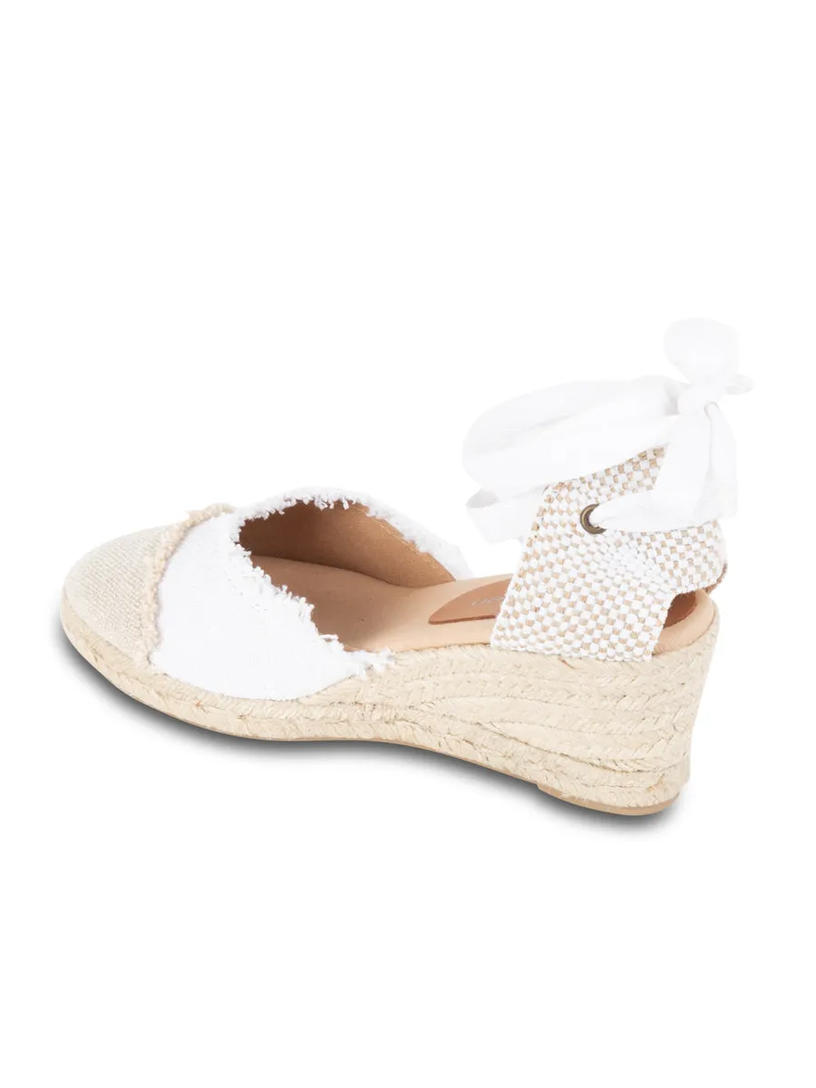 Elle Cap Toe Lace Up Espadrille