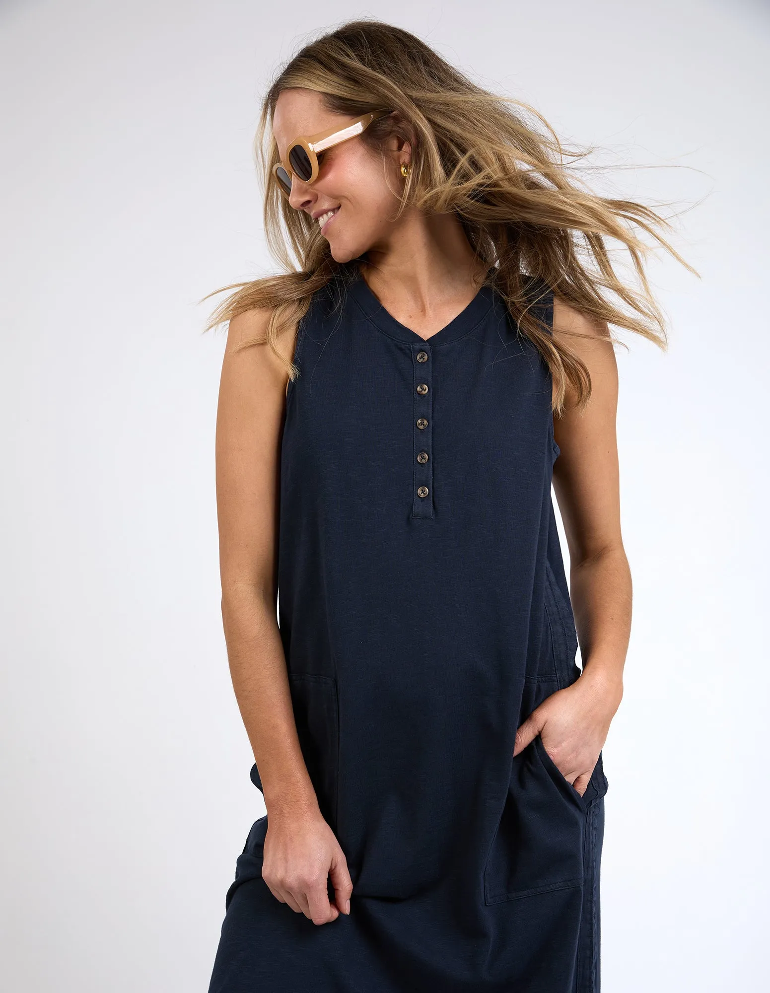 Elysian Dress Navy