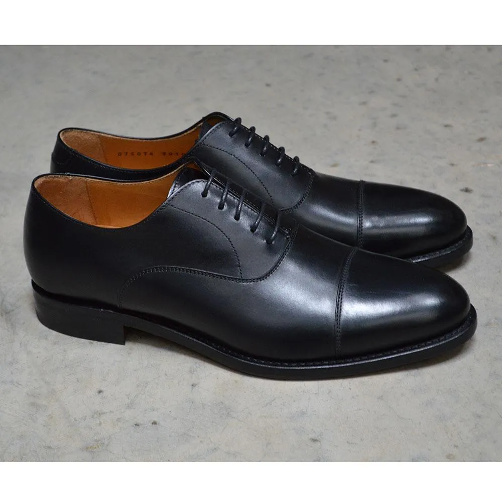 FACTORY SECOND Berwick 1707 Oxford (3010) - Black Boxcalf