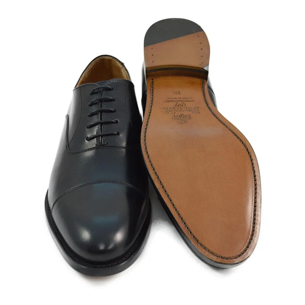 FACTORY SECOND Berwick 1707 Oxford (3010) - Black Boxcalf