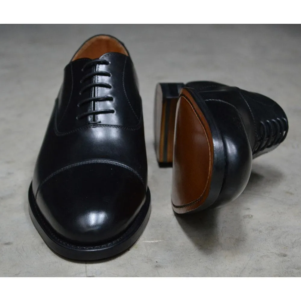 FACTORY SECOND Berwick 1707 Oxford (3010) - Black Boxcalf