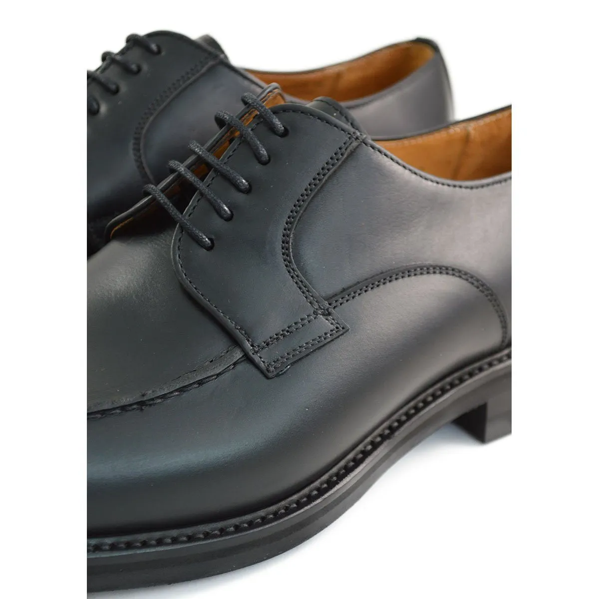 FACTORY SECOND Berwick 1707 Split Toe Derby Shoe (2439) Black