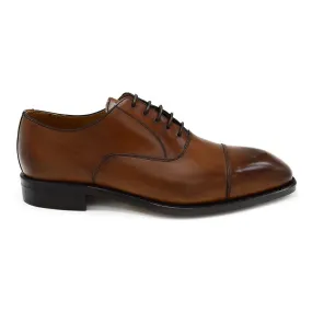 FACTORY SECOND Berwick 1707 Straight Cap Oxford (5217) - Light Tan