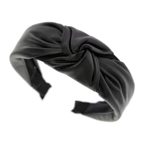 Faux Leather Knotted Headband