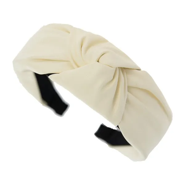 Faux Leather Knotted Headband