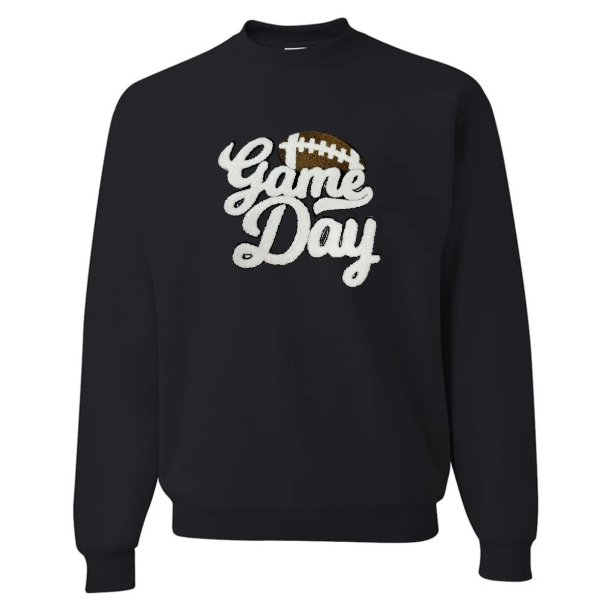 Football 'Gameday' Letter Patch Crewneck Sweatshirt