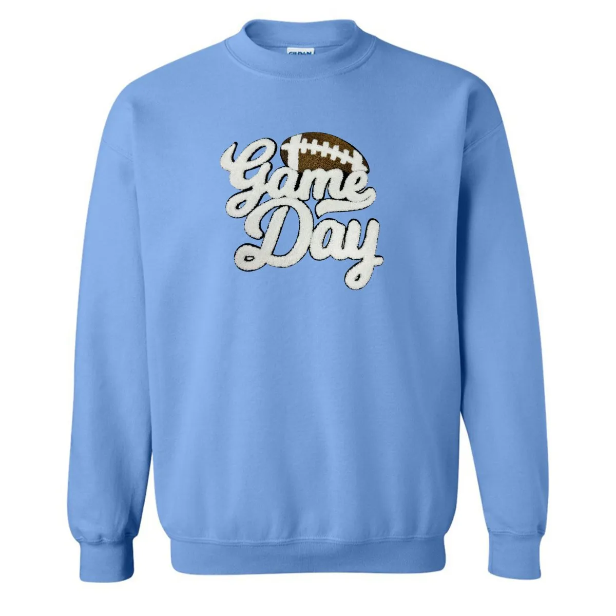 Football 'Gameday' Letter Patch Crewneck Sweatshirt