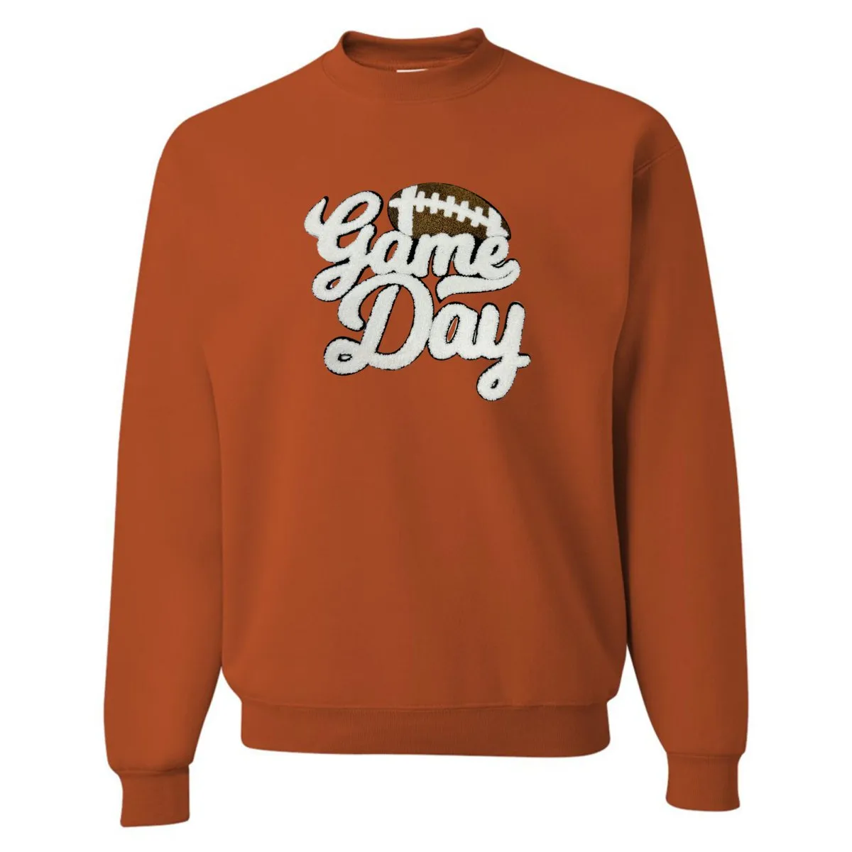 Football 'Gameday' Letter Patch Crewneck Sweatshirt