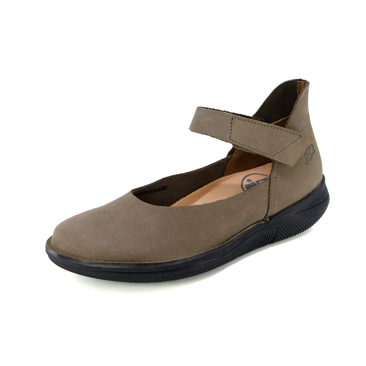 Froom Taupe Supported Strap Flats