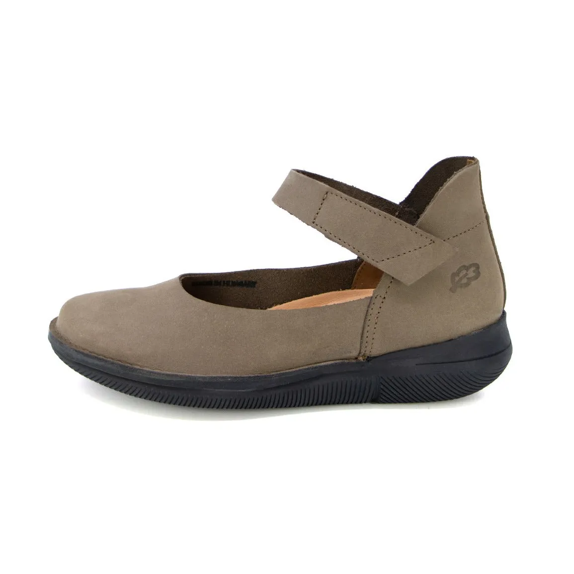 Froom Taupe Supported Strap Flats