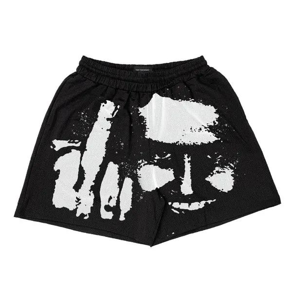 Fuck Your Brand Pablo Mugshot Black Shorts