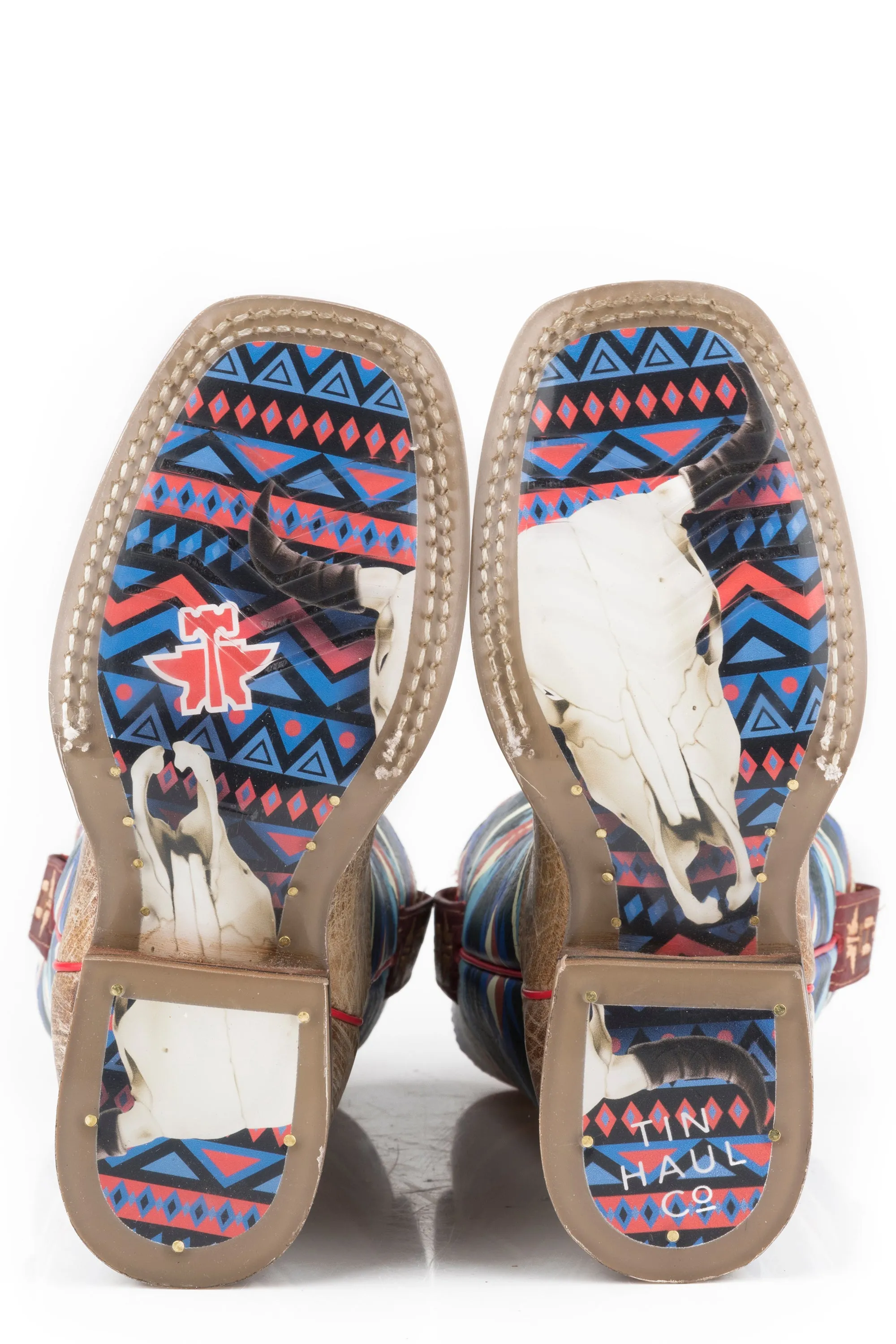 Girls Tin Haul "Awesome Aztec" Western Square Toe Boot