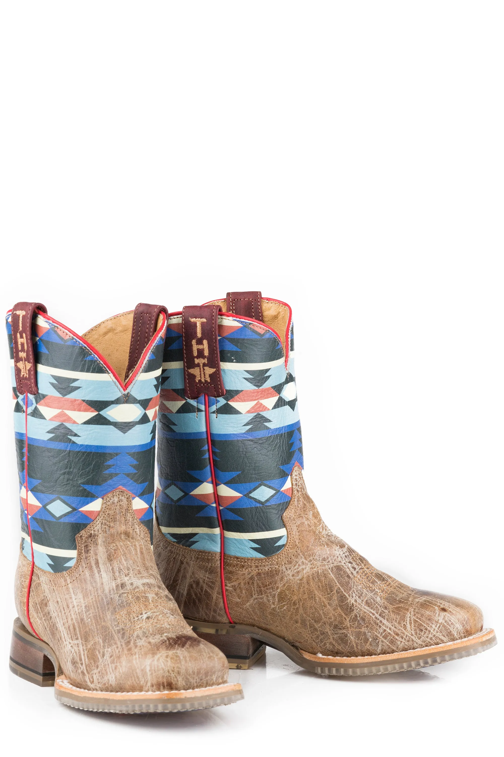 Girls Tin Haul "Awesome Aztec" Western Square Toe Boot