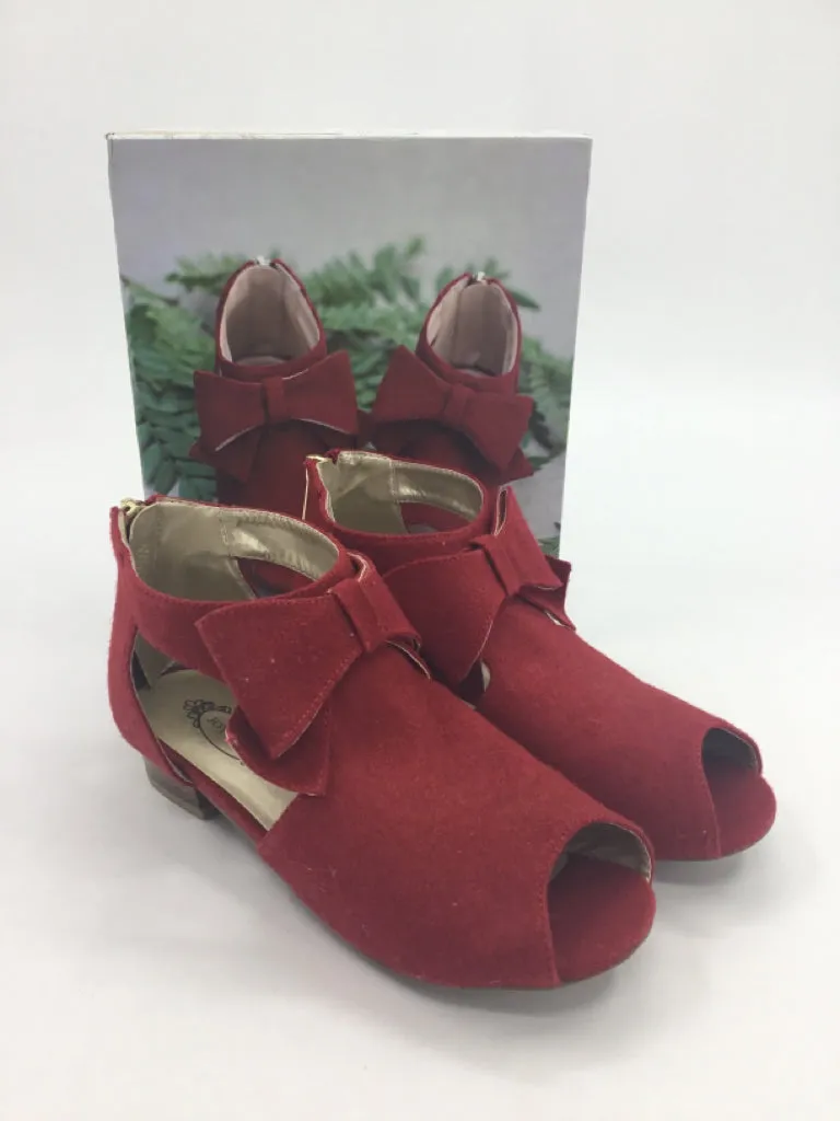 Joyfolie Child Size 2 Youth Red Dress Shoes