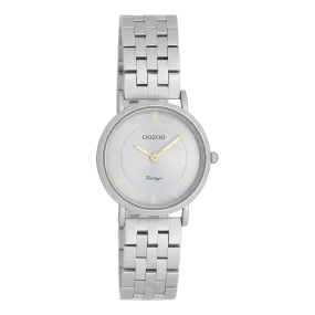 Light grey OOZOO watch with light grey stainless steel bracelet - C20374