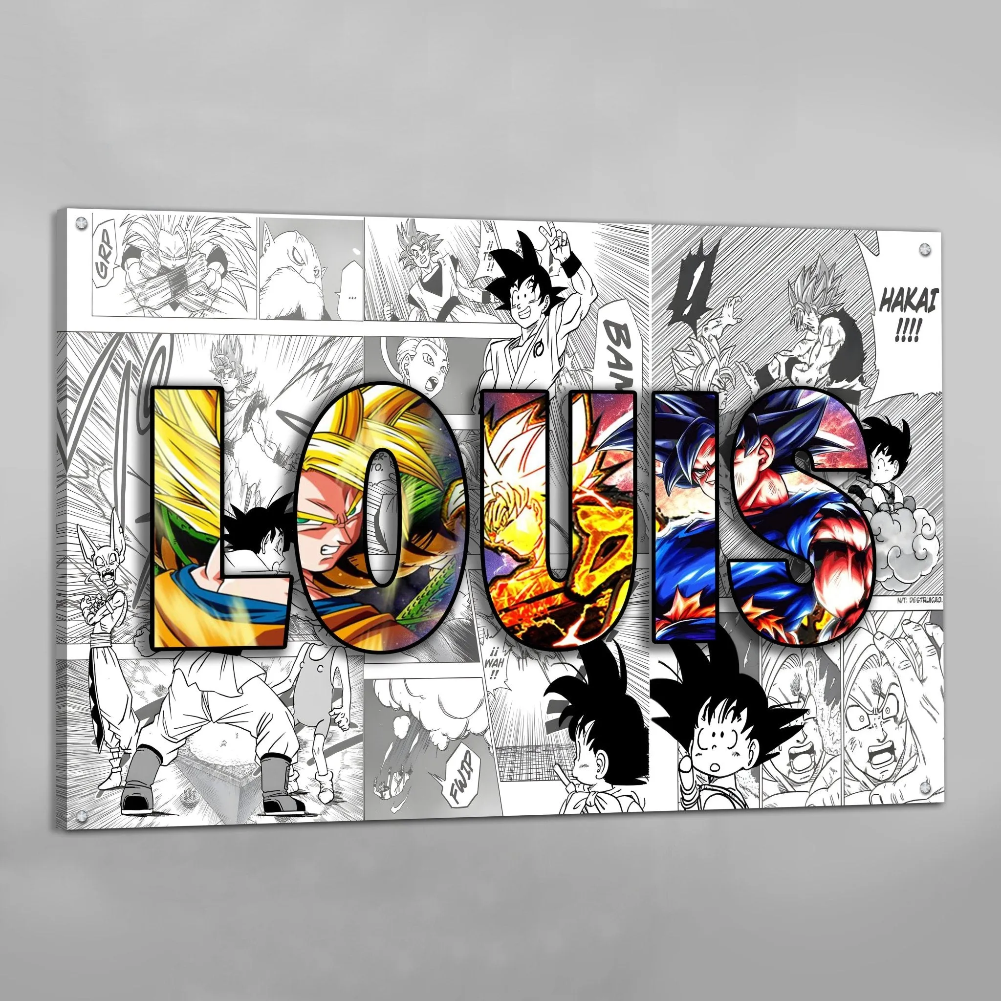 Manga Personalized Name Canvas