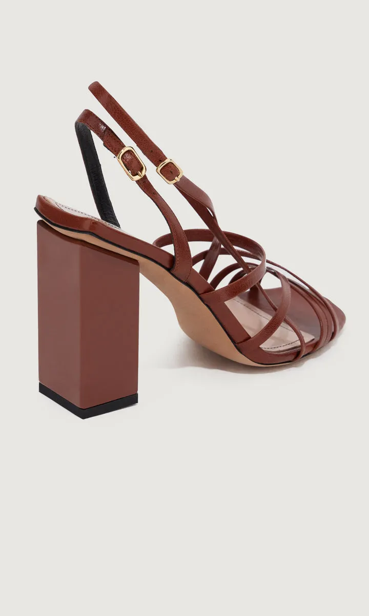 Marella Fenice Tobacco Heel Sandals