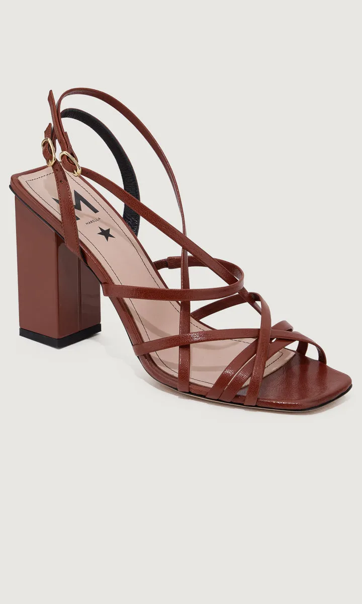 Marella Fenice Tobacco Heel Sandals