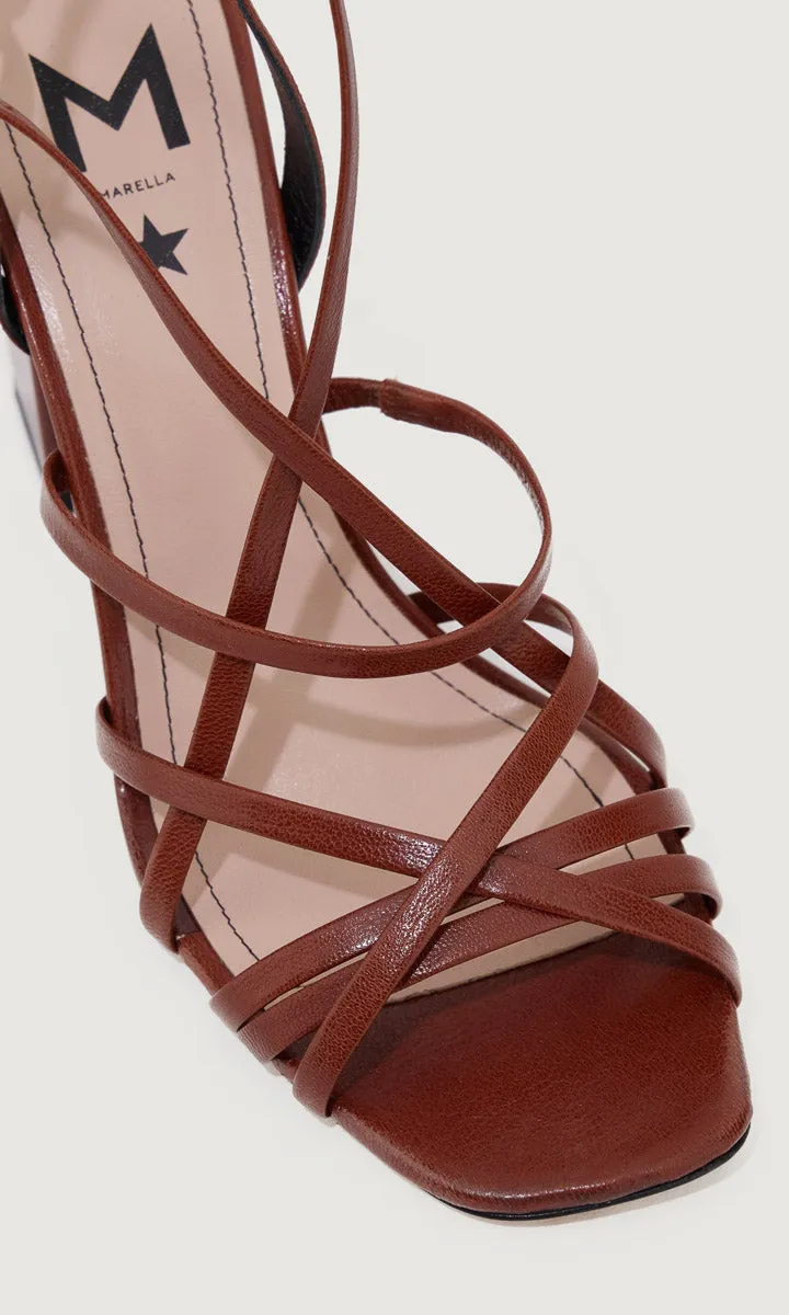 Marella Fenice Tobacco Heel Sandals