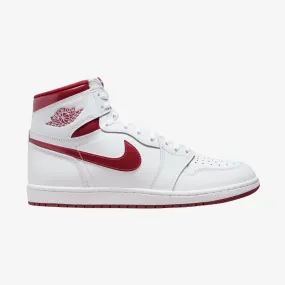 mens jordan 1 retro high og '85 (white/metallic burgundy)