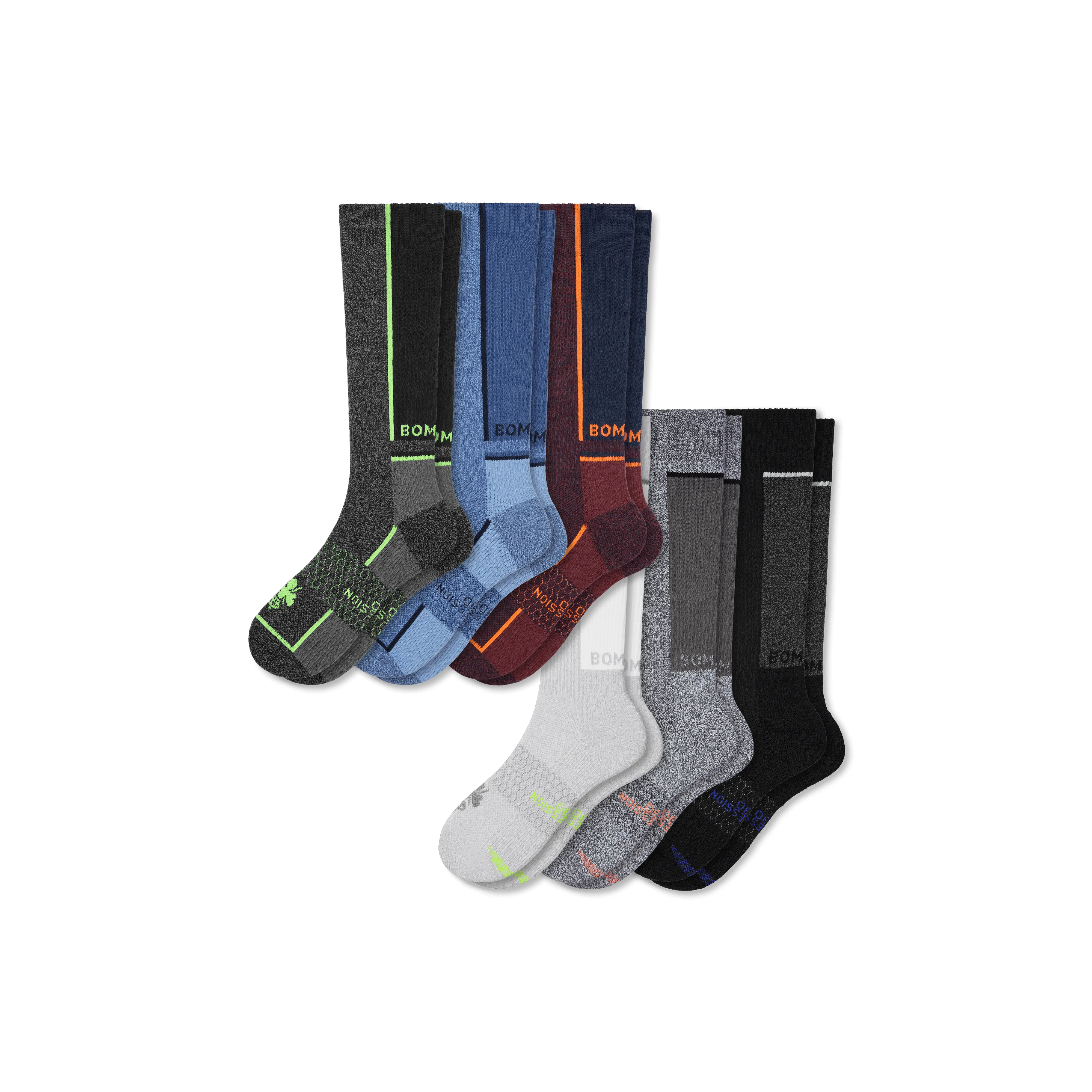 Men's Performance Compression Sock 6-Pack (20-30mmHg)