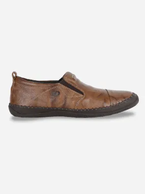 Men's Tan Flexible Flat Slip On Casual (ID3010)