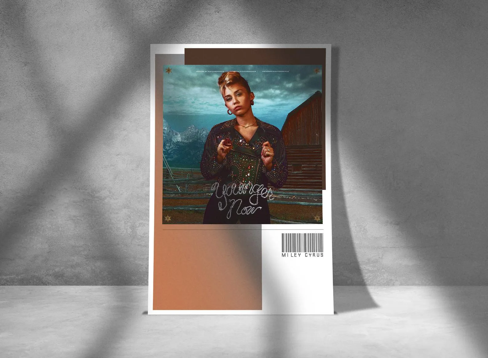 Miley Cyrus Younger Now Poster, Custom Music Print, Music Poster, Custom Poster, Home Decor, Wall Hangings, Miley Canvas