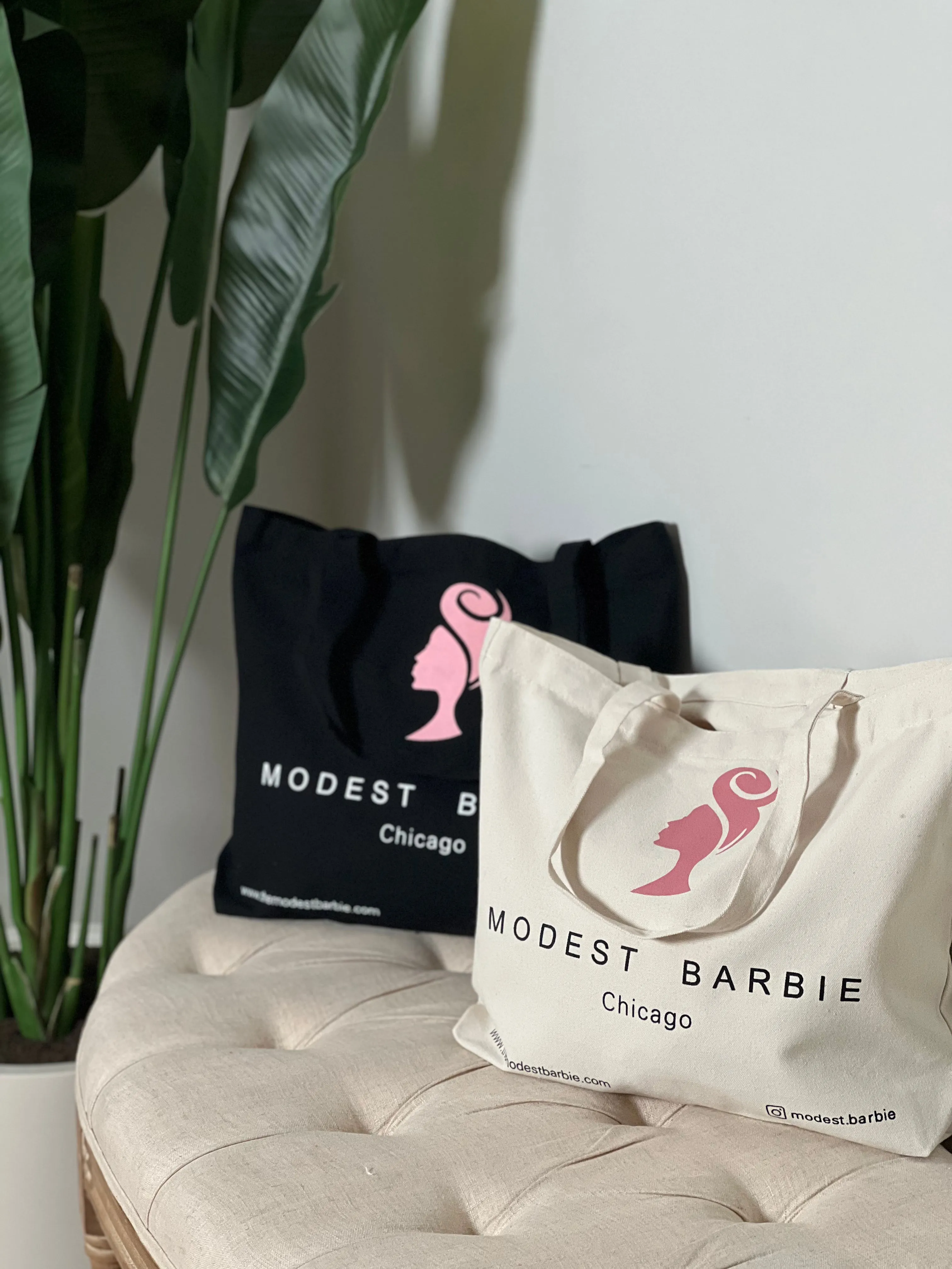 Modest Barbie Tote Bag