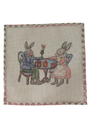 Needlepoint Canvas - Bunny Picnic