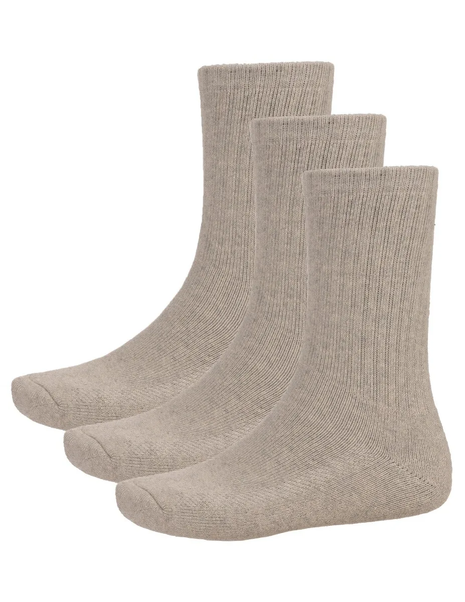 Pro Club Crew Socks Grey 3-Pack