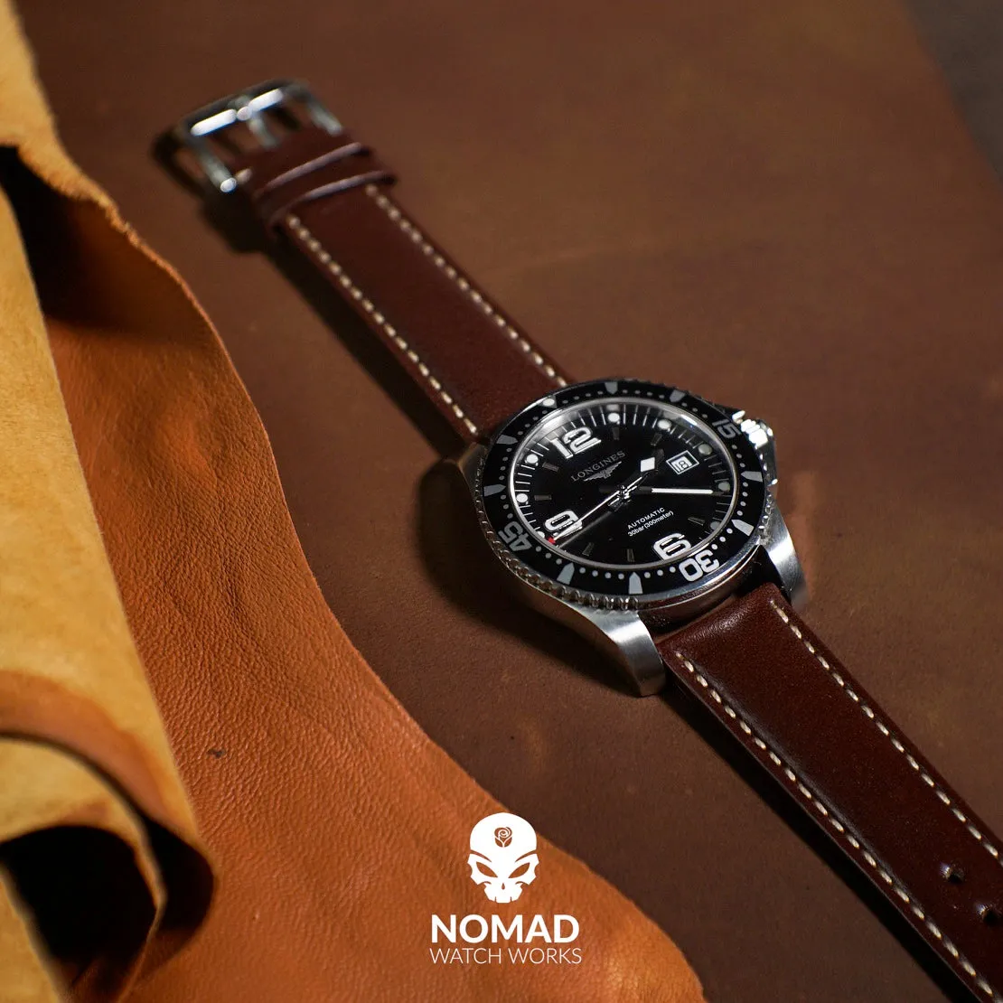 Quick Release Classic Leather Watch Strap in Brown