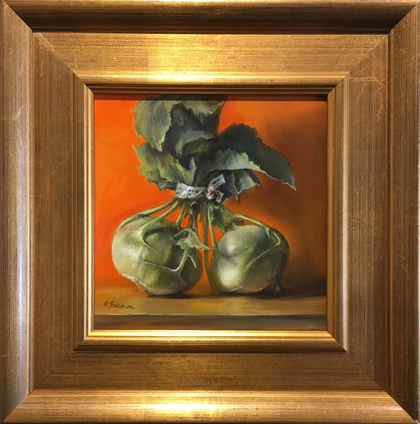 "Kohlrabi" by Irina Furman - Realist Still Life Painting