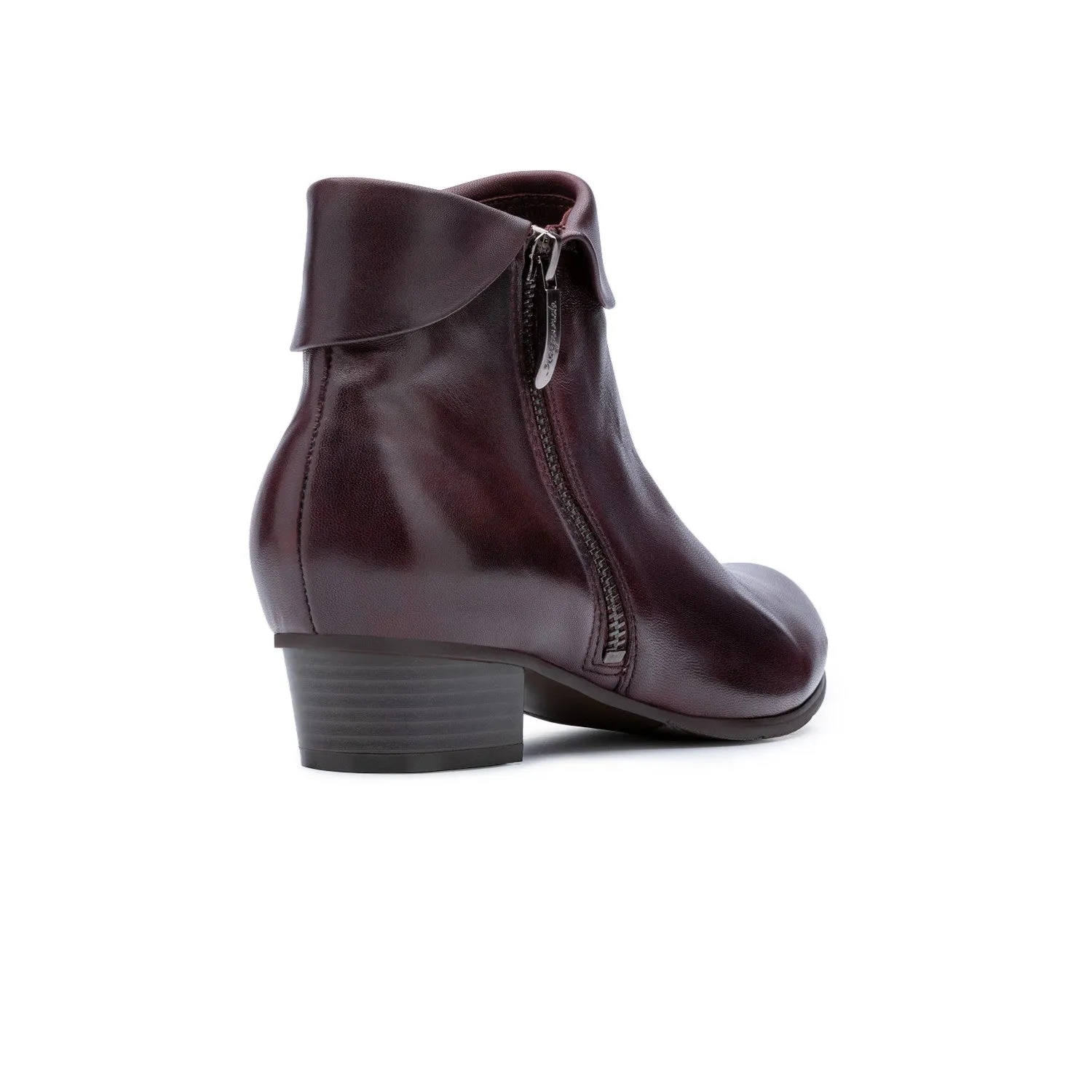 Stefany Lat Zip Boot Wine