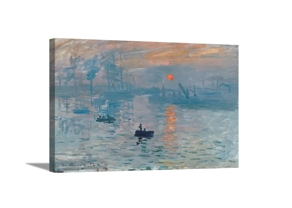 Sunrise | Claude Monet Masters Classic Art in Gallery Wrapped Canvas | Various Sizes