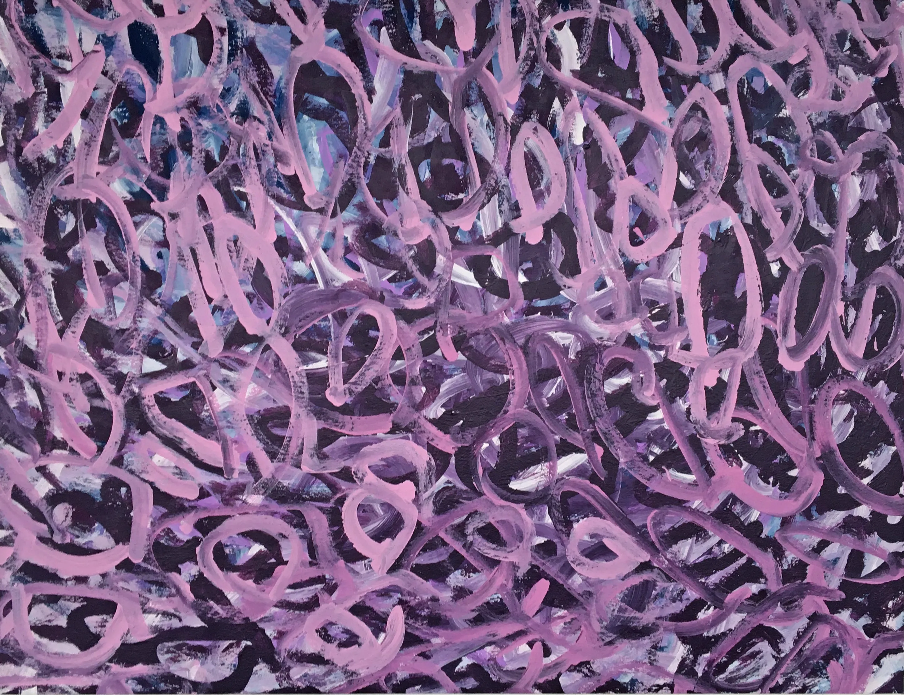 Untitled (Lavender Over Purple), by Julieann Dombrowski