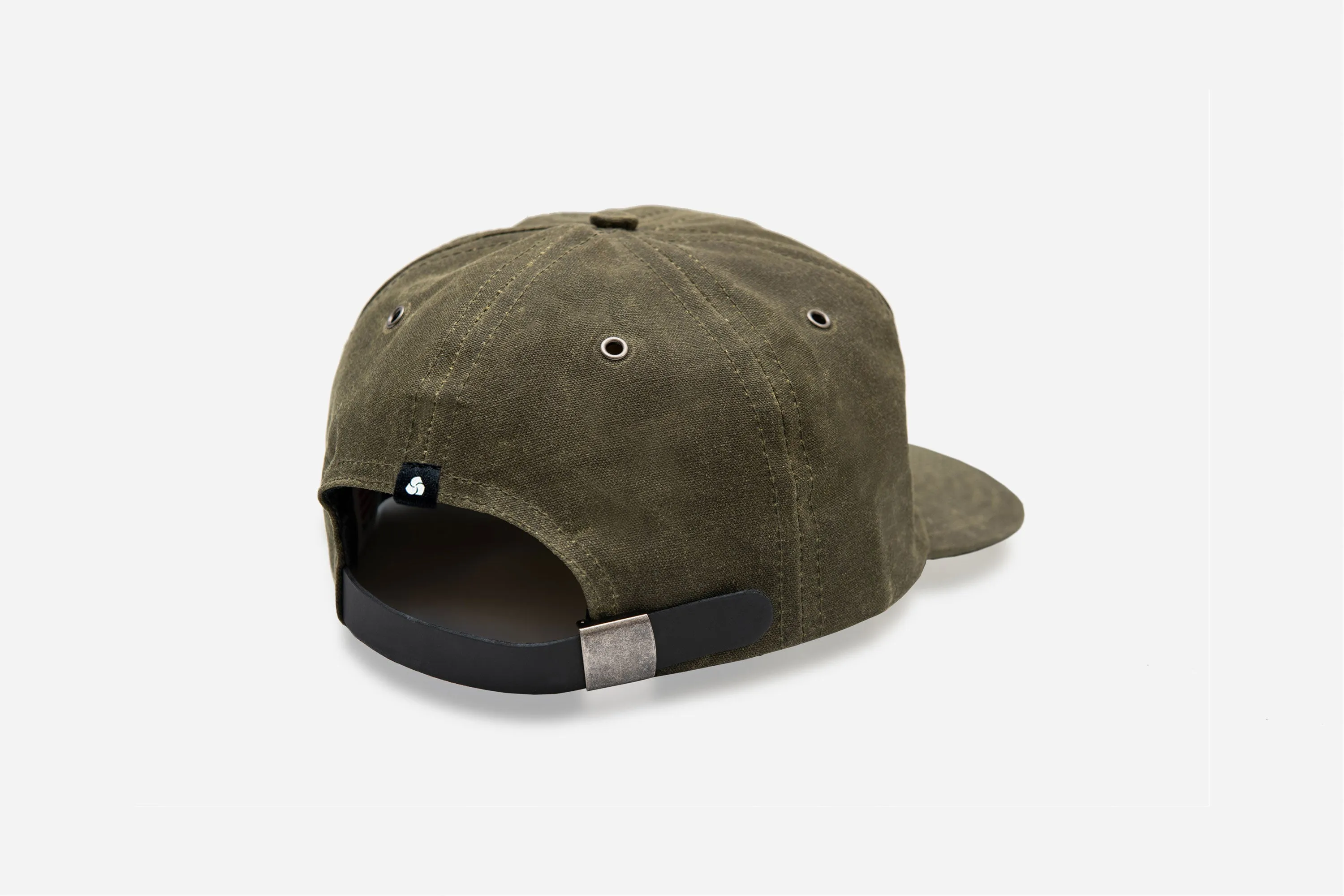 Waxed Canvas Baseball Cap ~ Olive