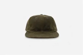 Waxed Canvas Baseball Cap ~ Olive