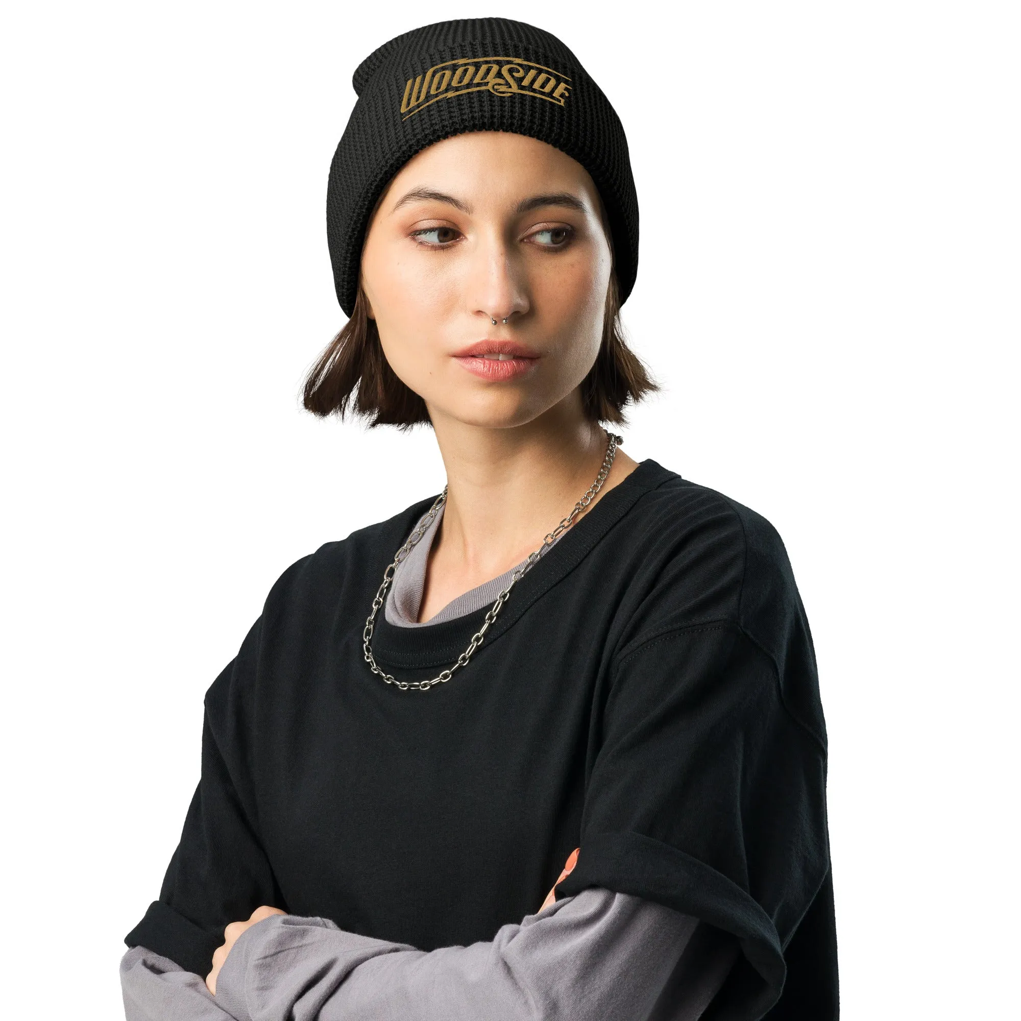 Woodside Brand Waffle Beanie